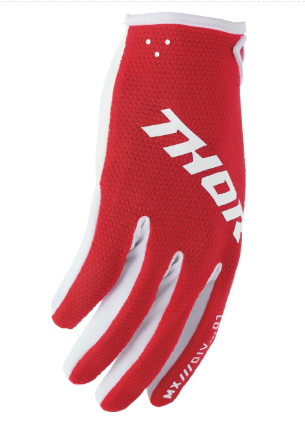 Γάντια μοτοκρός THOR RIDEMODE ΣΤΑΤΙΚΟ ΚΟΚΚΙΝΟ