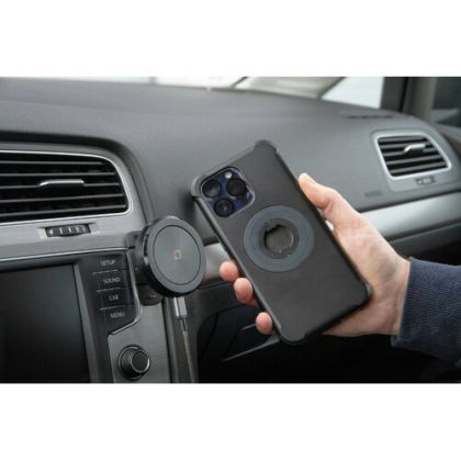 Magnetic car phone holder with wireless charging and adhesive mount OPTILINE Mag Wireless Stick