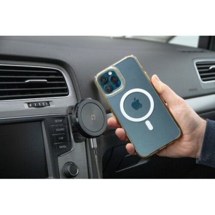 Magnetic car phone holder with wireless charging and adhesive mount OPTILINE Mag Wireless Stick