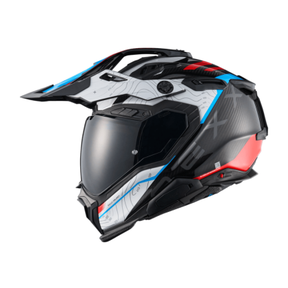 Casca de aventura NEXX X.WED3 FURKA ROSU/ALBASTRU