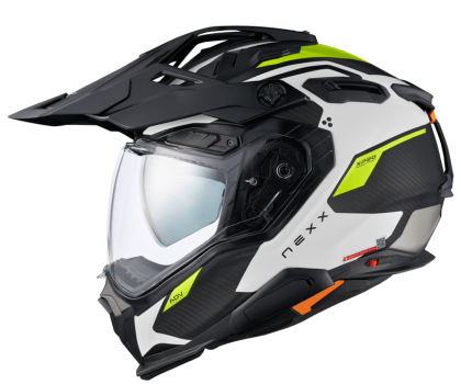 Casca de aventura NEXX X.WED3 KEYO WHITE NEON MATT