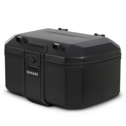 Aluminum motorcycle suitcase SHAD TR55 Pure Black Black - 55 liters