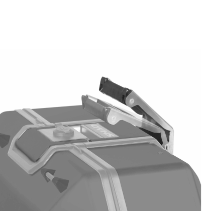 Aluminum motorcycle suitcase SHAD TR55 Pure Black Black - 55 liters