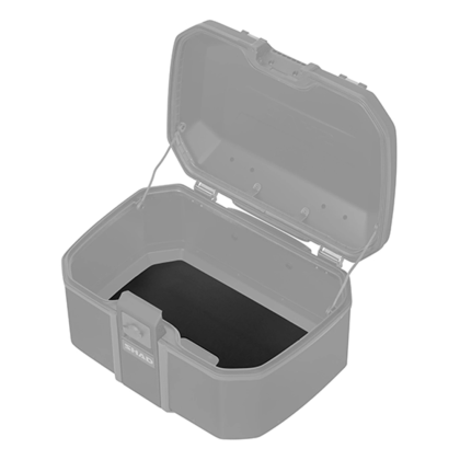 Aluminum motorcycle suitcase SHAD TR55 Pure Black Black - 55 liters