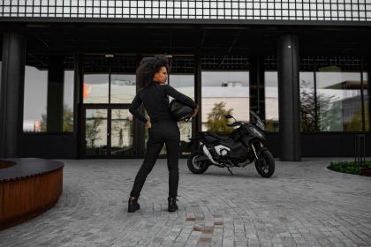 Blugi motociclisți pentru femei SECA ANGEL BLACK