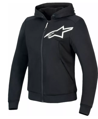 Дамски мото суичър ALPINESTARS Stella Chrome v2 BLK/WHT