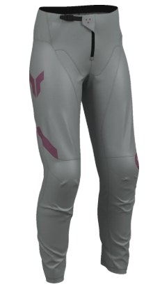 Pantaloni de motocross THOR RIDEMODE MENACE VIOLET/GRI pentru femei