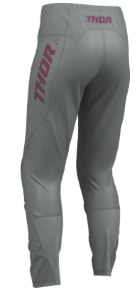 Pantaloni de motocross THOR RIDEMODE MENACE VIOLET/GRI pentru femei