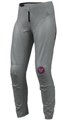 Pantaloni de motocross THOR RIDEMODE MENACE VIOLET/GRI pentru femei