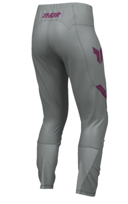 Pantaloni de motocross THOR RIDEMODE MENACE VIOLET/GRI pentru femei