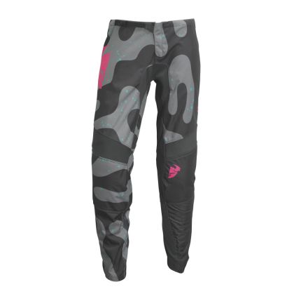 Women's motocross breeches THOR WOMEN'S SECTOR DISGUISE GRAY/PINK