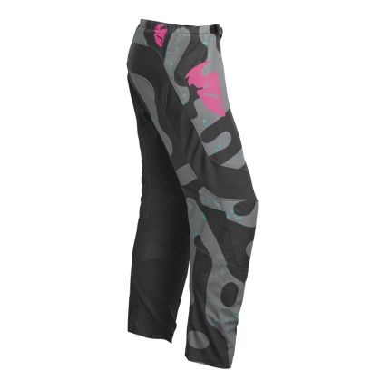 Women's motocross breeches THOR WOMEN'S SECTOR DISGUISE GRAY/PINK
