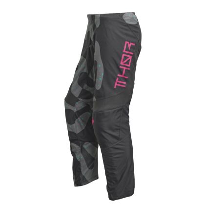 Women's motocross breeches THOR WOMEN'S SECTOR DISGUISE GRAY/PINK