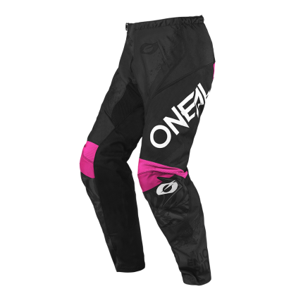 Women's motocross breeches O'NEAL ELEMENT SHOCKER BLACK/PINK V.25