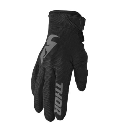 THOR WOMEN'S SECTOR BLACK/GRY Mănuși de motocross pentru femei
