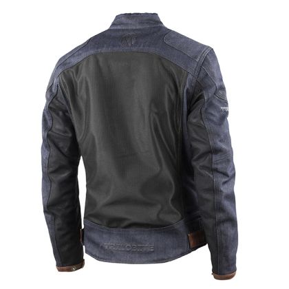 Jachetă de motocicletă Trilobite 1995 Airtech pentru femei ALBASTRU/NEGRU