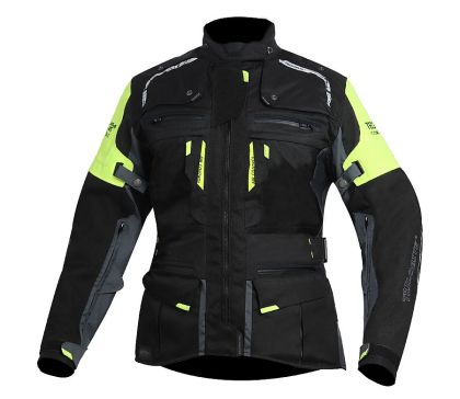 Дамско мото яке TRILOBITE 2091 Rideknow Tech-Air® BLACK/YELLOW FLUO