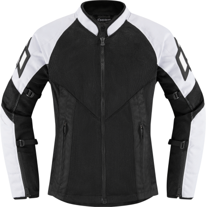 Women's textile motorcycle jacket ICON MESH AF WHITE