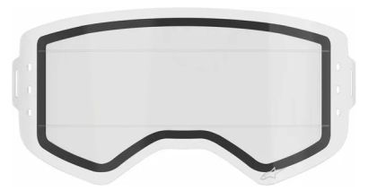 Double Roll-Off Plate for ALPINESTARS SUPERTECH CLEAR Goggles