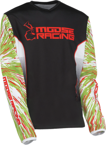 Bluza pentru copii MOOSE RACING AGROID RED/VERDE/NEGRA