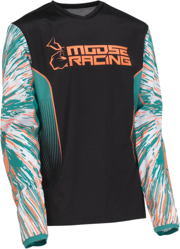 Детска блуза MOOSE RACING AGROID TEAL/ORANGE/BLACK