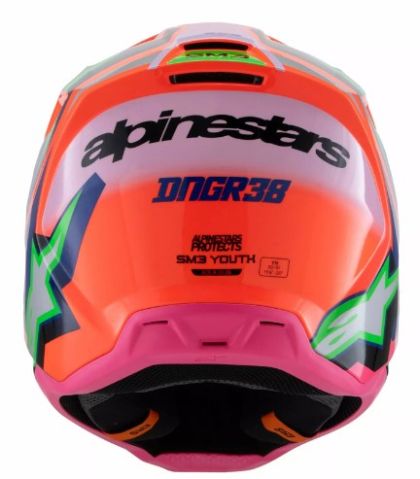 Children's motocross helmet ALPINESTARS SM3 DEEGAN OR/PU