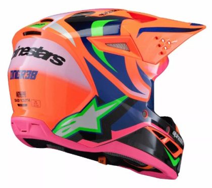 Children's motocross helmet ALPINESTARS SM3 DEEGAN OR/PU