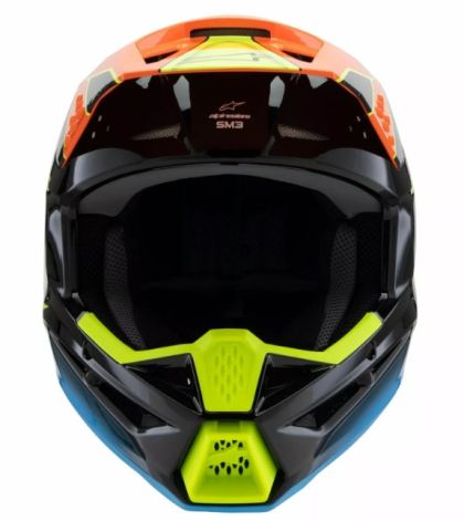Casca motocross copii ALPINESTARS SM3 FRAY BLK/OR/YL