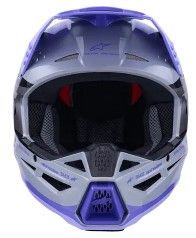 Children's motocross helmet ALPINESTARS SM3 JETTSON GRAY/PUR/BLK