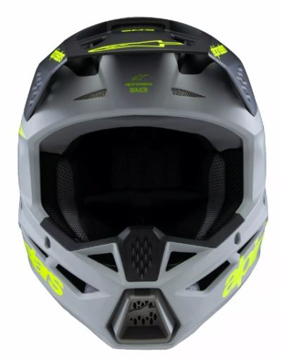 Casca de motocross pentru copii ALPINESTARS SM3 RADIUM GY/BLK/YL