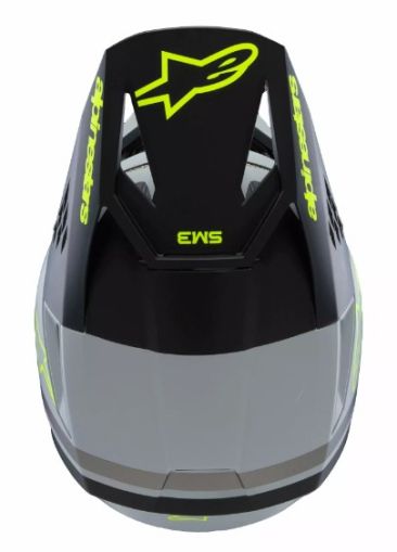 Casca de motocross pentru copii ALPINESTARS SM3 RADIUM GY/BLK/YL