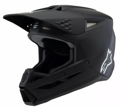 Children's motocross helmet ALPINESTARS SM3 SOLID BLACK