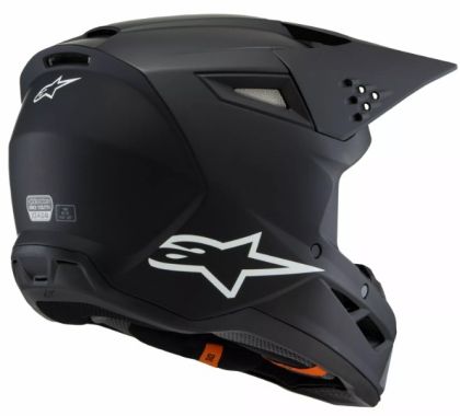 Children's motocross helmet ALPINESTARS SM3 SOLID BLACK