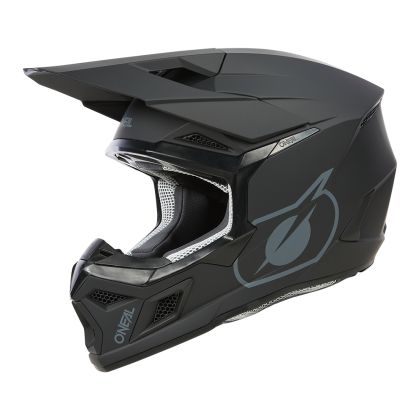 Детска мотокрос каска O'NEAL 3SERIES SOLID BLACK V.24