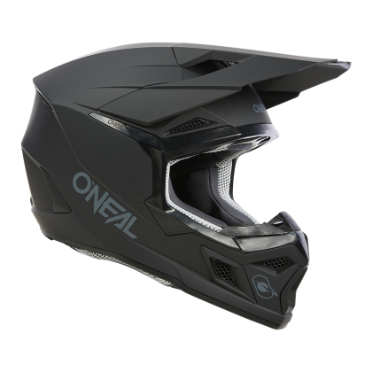 Детска мотокрос каска O'NEAL 3SERIES SOLID BLACK V.24