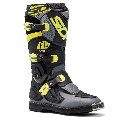 Kids motocross boots SIDI FLAME GREY/LIME
