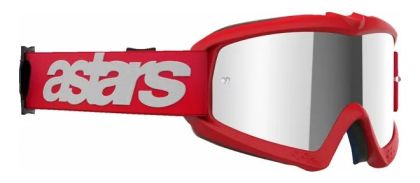 Ochelari motocross copii ALPINESTARS VISION BLAZE RED MIRROR-SIL