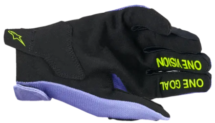 Детски мотокрос ръкавици ALPINESTARS RADAR PURPLE/YELLOW