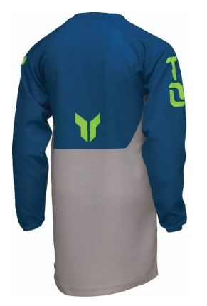 Tricou motocross copii THOR LAUNCHMODE FORGE BLUE