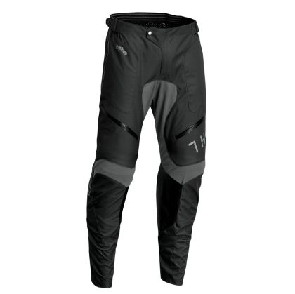Enduro breeches THOR TERRAIN BLACK/CHARCOAL IN THE BOOT 23'