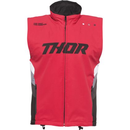 Γιλέκο Enduro THOR WARM UP VEST ΚΟΚΚΙΝΟ/ΜΑΥΡΟ