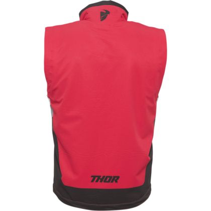 Γιλέκο Enduro THOR WARM UP VEST ΚΟΚΚΙΝΟ/ΜΑΥΡΟ