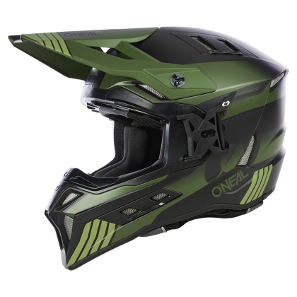 Enduro helmet O'NEAL EX-SRS HITCH BLACK/OLIVE V.24