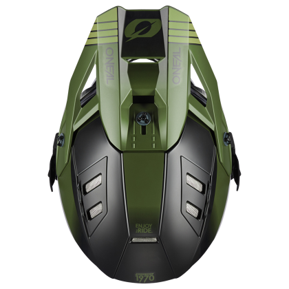 Enduro helmet O'NEAL EX-SRS HITCH BLACK/OLIVE V.24