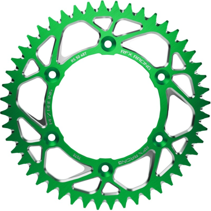 Rear Sprocket RFX Pro Series Elite GREEN Aluminum Rear Sprocket KDX 200 - 520 46T