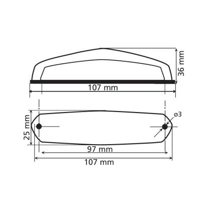 Faruri spate "Hirox" Led 12V - 90161