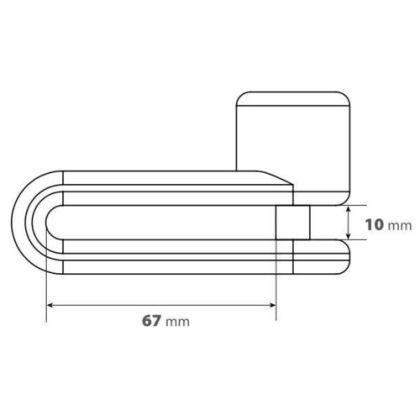 Blocare disc Pinch XL Ø 10 mm roșu 91566
