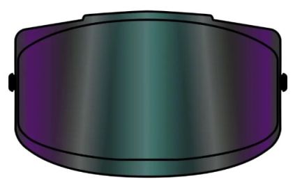 Γείσο ιριδίου για AIroh Helios - Rainbow