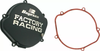 Clutch cover BOYESEN FACTORY CLUTCH CVR CR125 Black