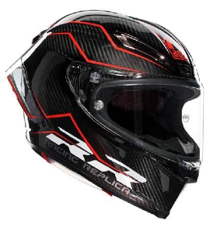 CASCA MOTO AGV PISTA GP RR PERFORMANTE CARBON/RED